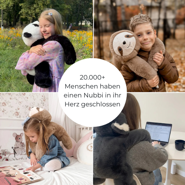 Die Nubbis™ - Gewichtete Kuscheltiere